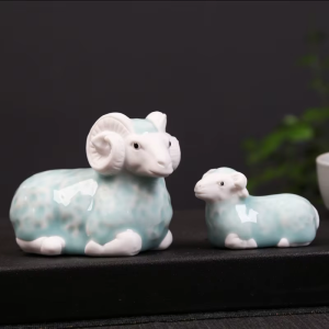 Tea Pet Schaf aus Keramik in 7 Varianten