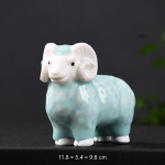 Tea Pet Schaf aus Keramik in 7 Varianten — Stehend, weißer Kopf