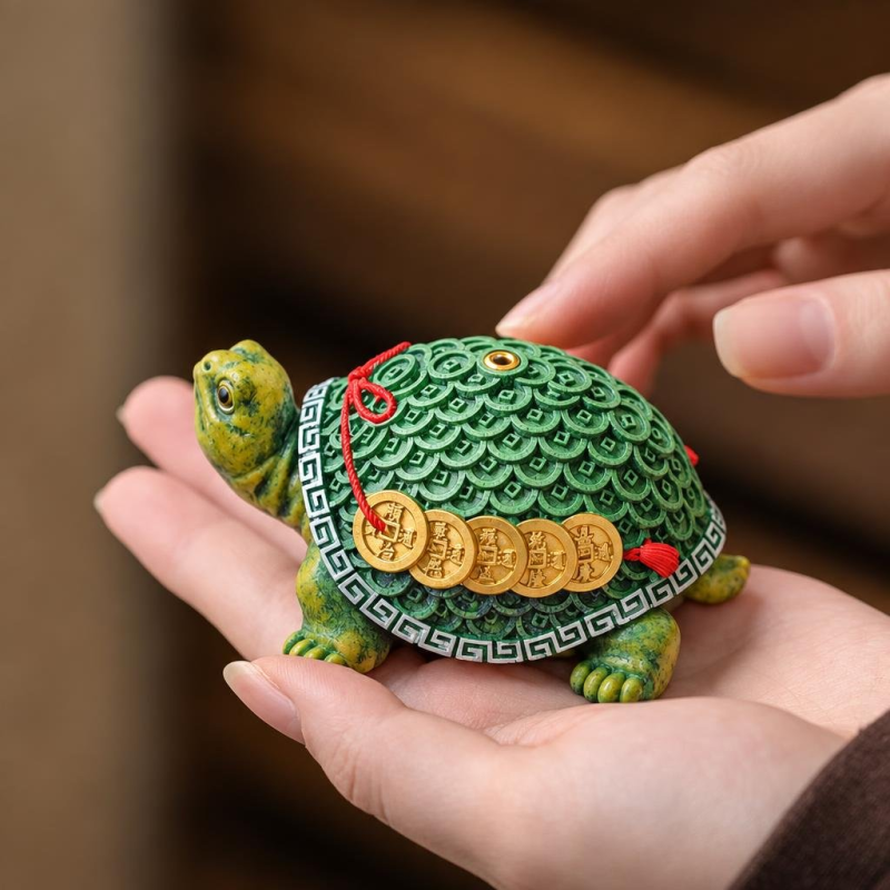 Tea Pet Schildkröte aus Kunstharz