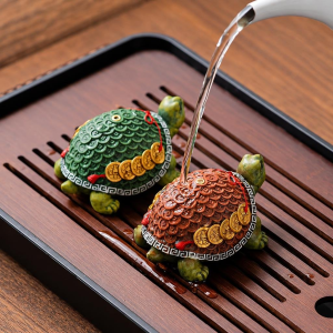 Tea Pet Schildkröte aus Kunstharz