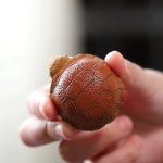 Tea Pet Schildkröte aus violettem Ton