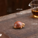 Tea Pet Schildkröte aus violettem Ton
