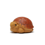 Tea Pet Schildkröte aus violettem Ton — Einzelstück