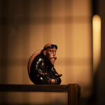 Tea Pet Schildkrötenfigur mit altem Mann