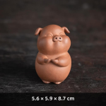 Tea Pet Schwein aus violettem Ton