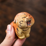 Tea Pet Tiger aus Yixing-Ton, chinesischer Tierkreis