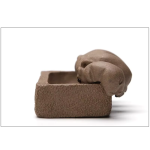 Tea Pet vier Schweine mit flachem Becken