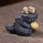 Tea Pet Wasserschwein auf Krokodil aus Yixing-Ton