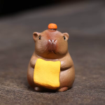 Tea Pet Wasserschwein aus violettem Ton