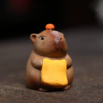 Tea Pet Wasserschwein aus violettem Ton