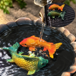 Tea Pets Koi aus Kunstharz mit Farbwechsel