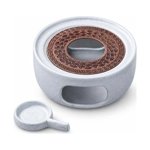 Tee-Stövchen aus Keramik mit passendem Schälchen
