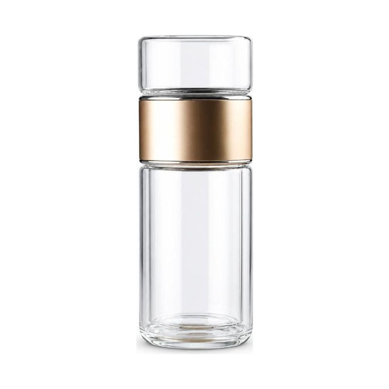 Teeflasche mit Teefilter aus Borosilikatglas