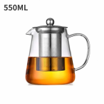 Teekanne aus Borosilikatglas mit Siebeinsatz — 550 ml