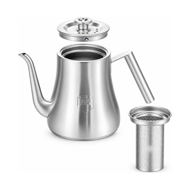 Teekanne aus Edelstahl 304 mit Sieb