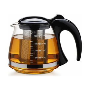 Teekanne aus Glas mit herausnehmbarem Teesieb