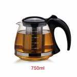 Teekanne aus Glas mit herausnehmbarem Teesieb — 750 ml