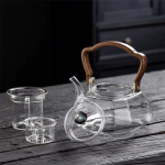 Teekanne mit Siebeinsatz aus Glas 1 L