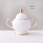 Teeservice aus Bone China mit Goldrand — Zuckerdose 360 ml