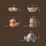 Teetier aus Keramik für Gongfu-Tee