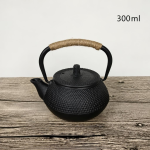 Tetsubin-Teekanne aus unbeschichtetem Gusseisen — 300 ml Noppenrelief