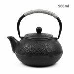 Tetsubin-Teekanne aus unbeschichtetem Gusseisen — 900 ml Pfingstrose