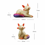Thermochromes Fuchs-Tea-Pet aus Keramik