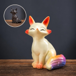 Thermochromes Fuchs-Tea-Pet aus Keramik — Eine sitzende Figur